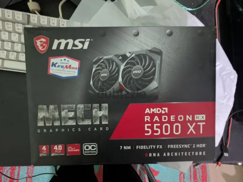 كارت شاشه MSI Rx 5500xt متبرشم