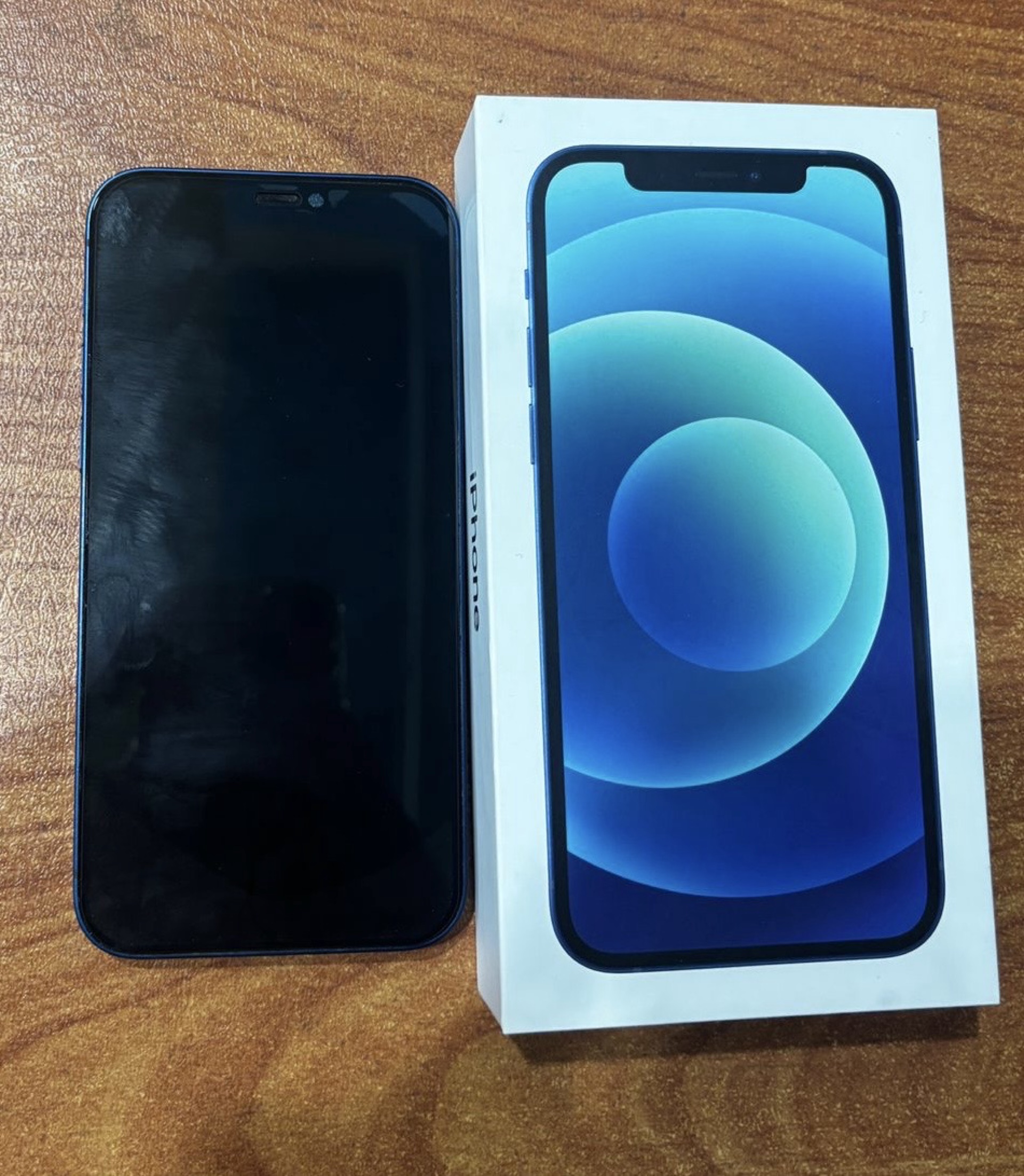 Used Apple iPhone 12 - 128GB - Blue - Excellent Condition with Accessories