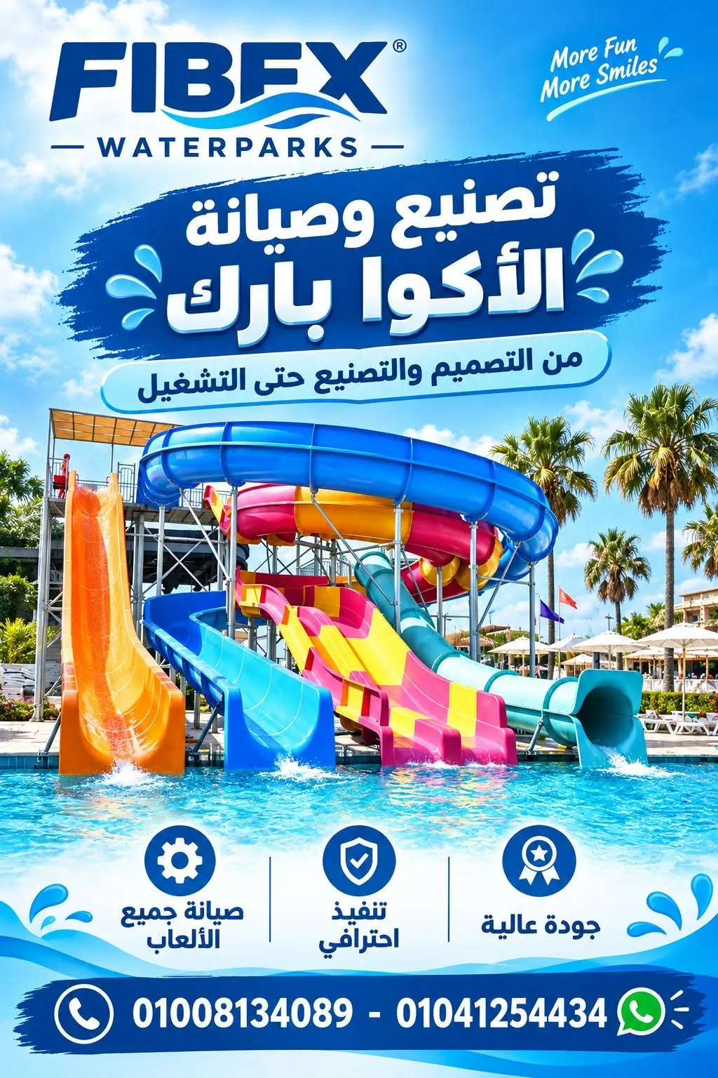 شركة FIBEX WATERPARKS – فايبكس لصناعة وبيع الأكوا بارك